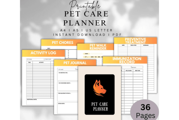 Download Printable Pet Care Planner - Pet care Collection