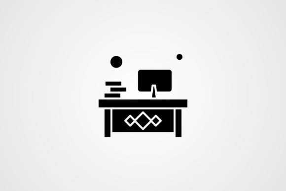 Download Vector Workplace Solid Icon - Workplace Collection